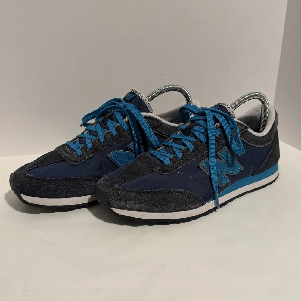 New Balance 556 Womens Sz 10 Retro Trainer Athletic Sneakers Blue Suede Lace Up